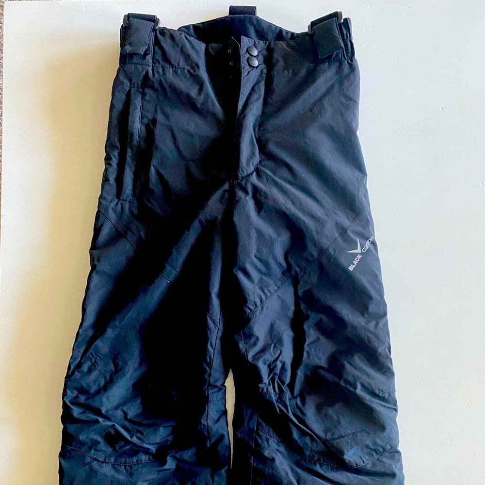Black Canyon ski pants black kids size 8